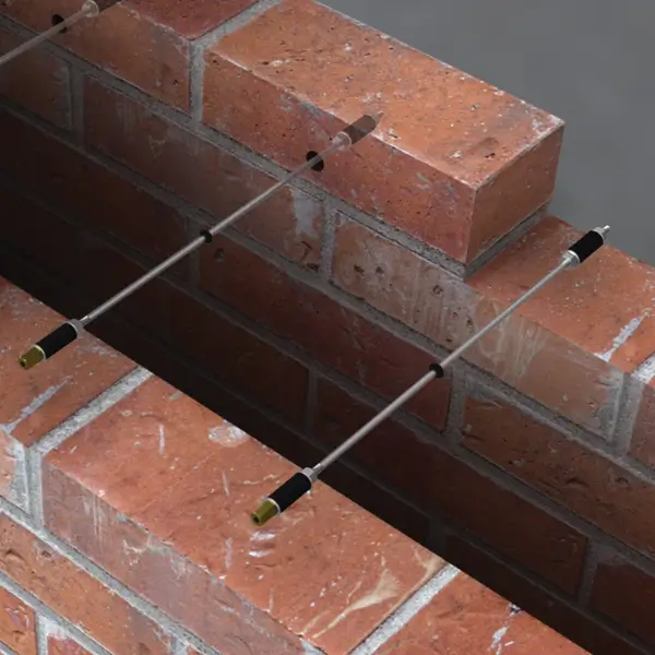 Wall ties connect the outer and inner walls (leaves) of a cavity wall and help prevent movement